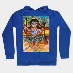 A Hawaiian Hulu Dancer Hoodie